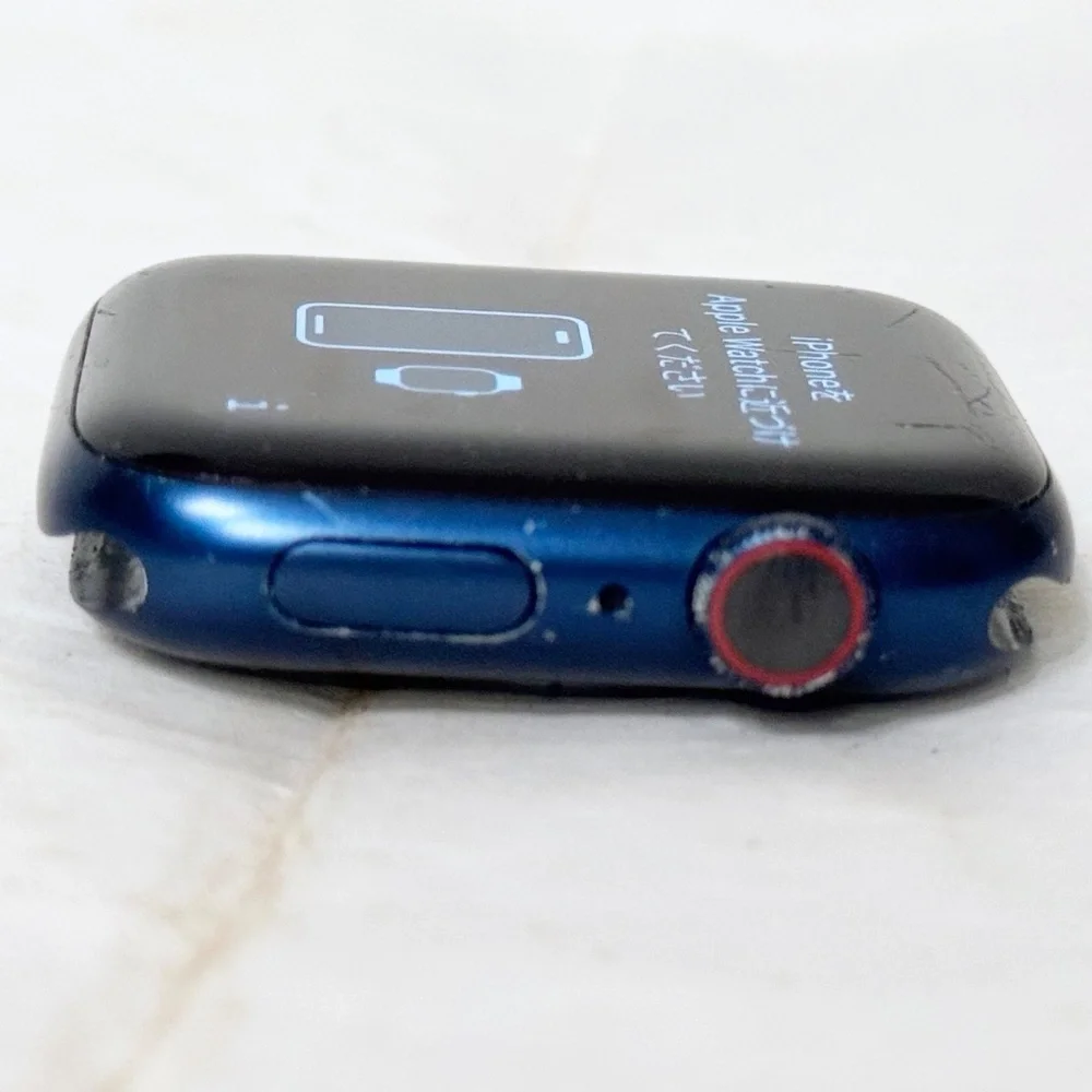 Apple Series 6 Watch Blue Aluminum Case GPS Cellular 44 MM Sport Band EUC